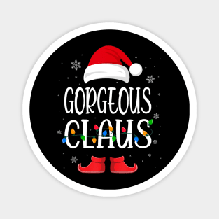 Gorgeous Santa Claus Hat With Xmas Light Christmas Holiday Magnet